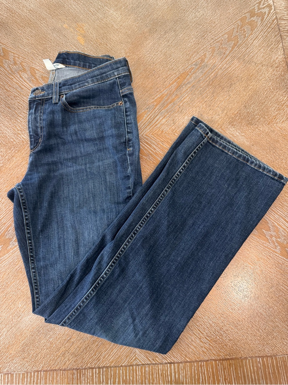 Duluth Trading Co Blue Denim Sz 6X31 Waist 32” Inseam 32” Mid Rise Cotton